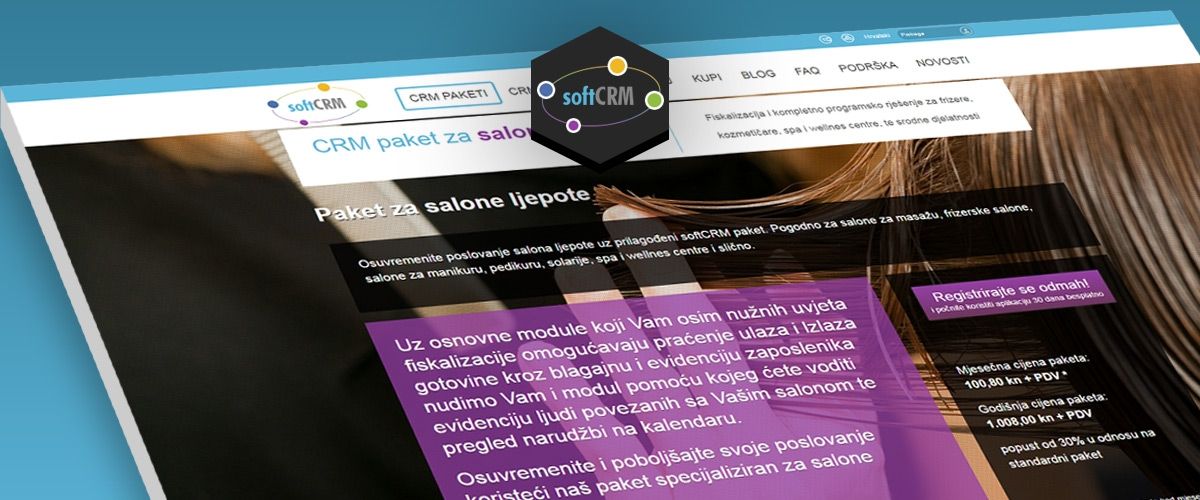 Web stranica Soft CRM projekta