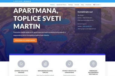 Izrada internet stranice, apartmanisvetimartin.eu